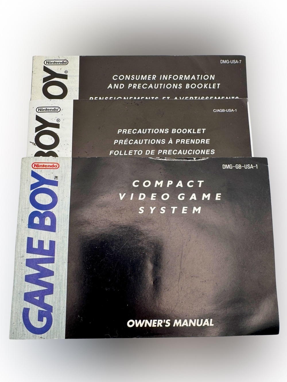 Nintendo Game Boy Manual Booklet Lot DMG-GB-USA-1 DMG-USA-7 C/AGB-USA-1